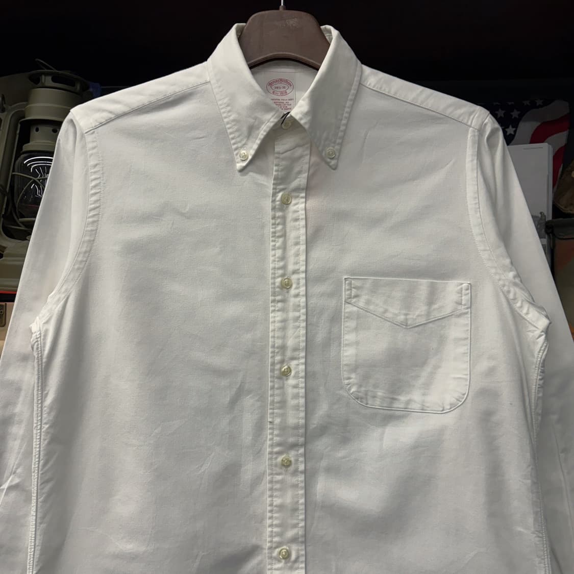 80s 브룩스브라더스 수피마 코튼 오리지널 옥스포드 셔츠 N441 상품이미지3