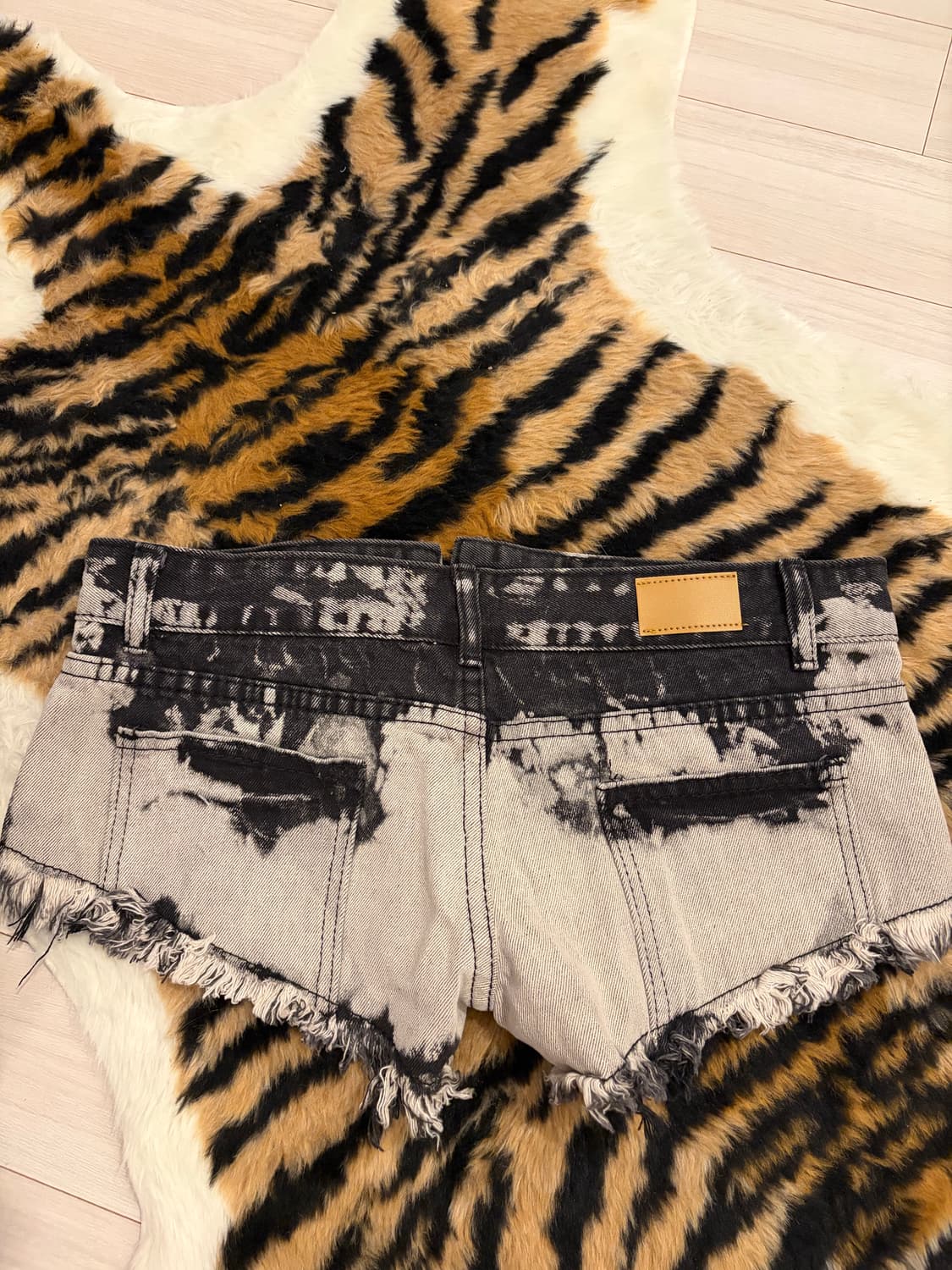 Denim hot pants 상품이미지3