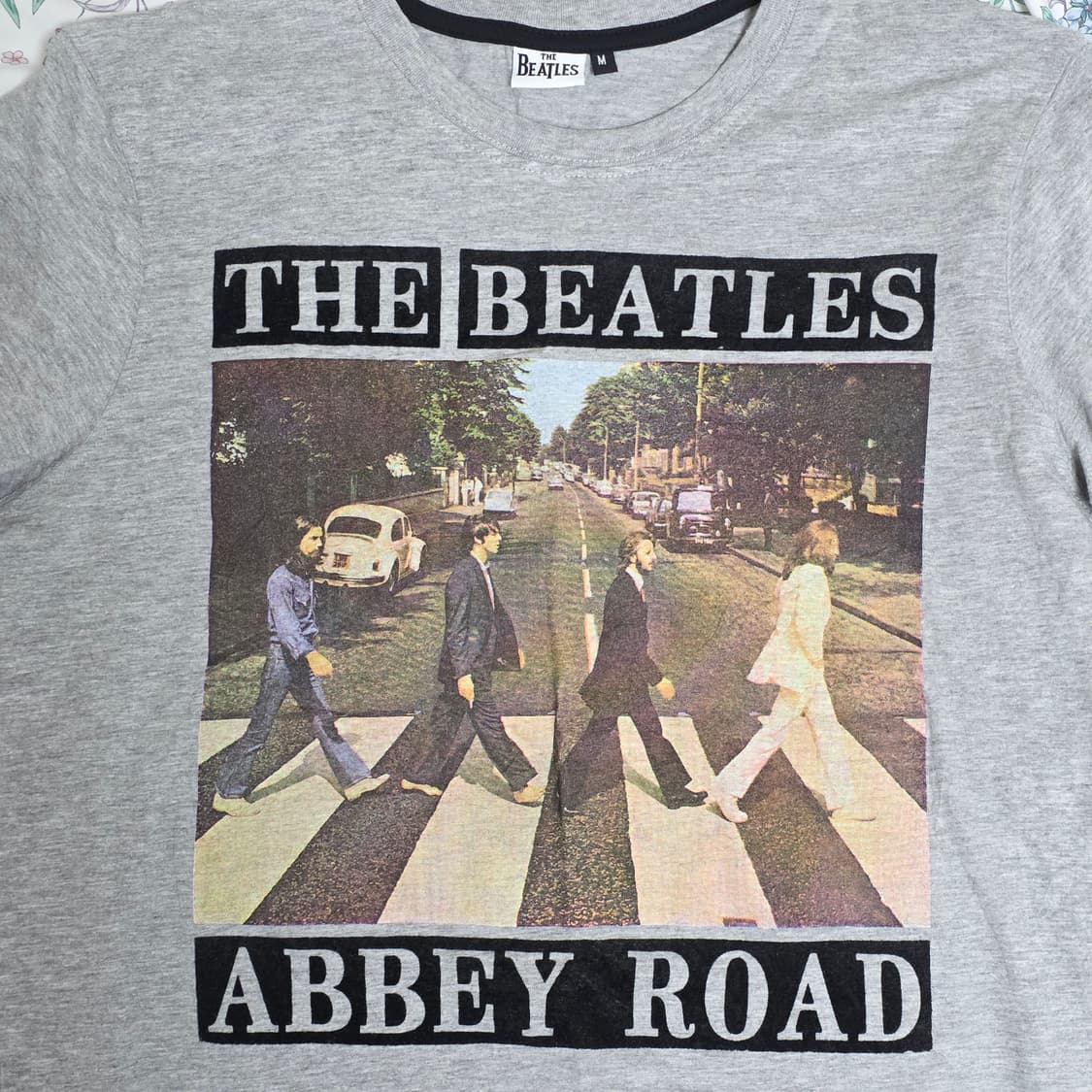 비틀즈 BEATLES ABBEY ROAD 락밴드 프린팅 빈티지반팔티셔츠 상품이미지1