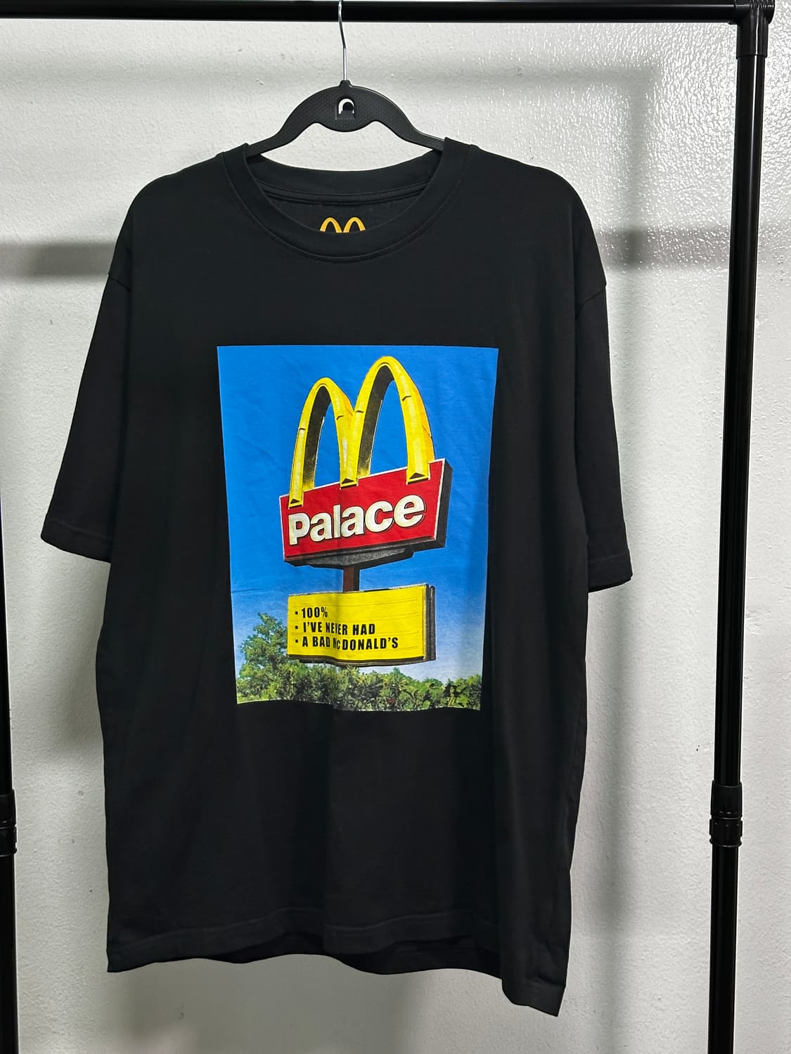 팔라스 x 맥도날드 사인 티셔츠 블랙 - 23FW XL 상품이미지1