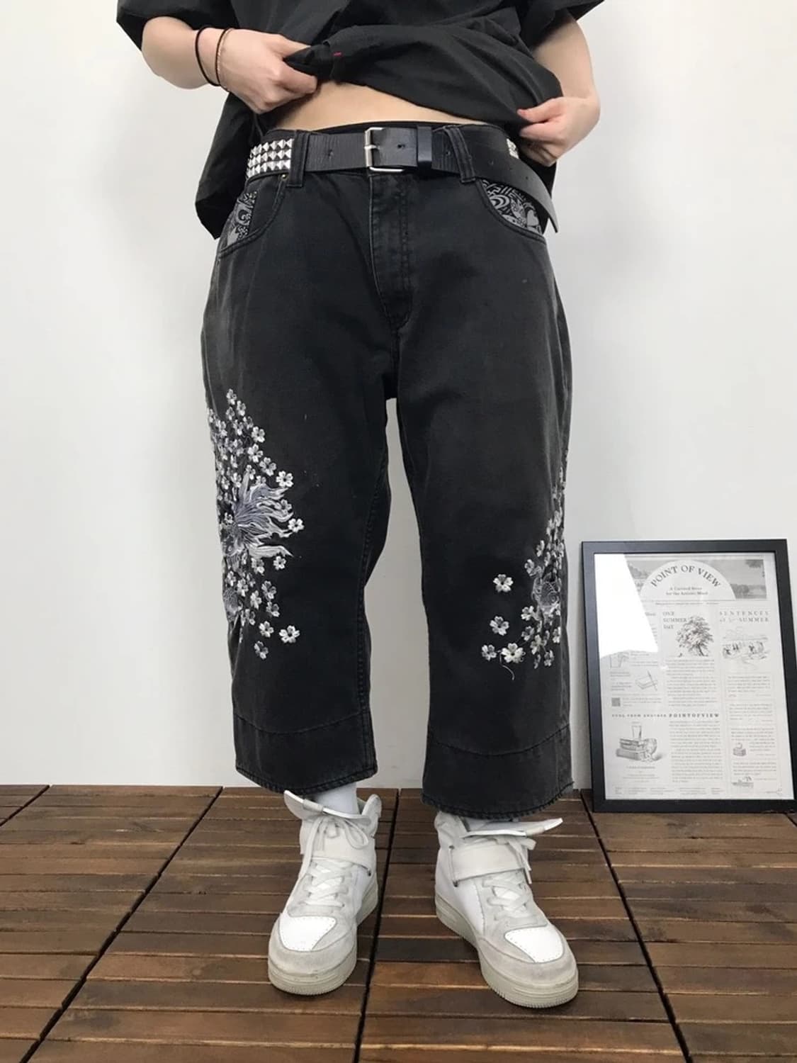 Miyabi Musubi Wagara Cropped Pants 상품이미지1