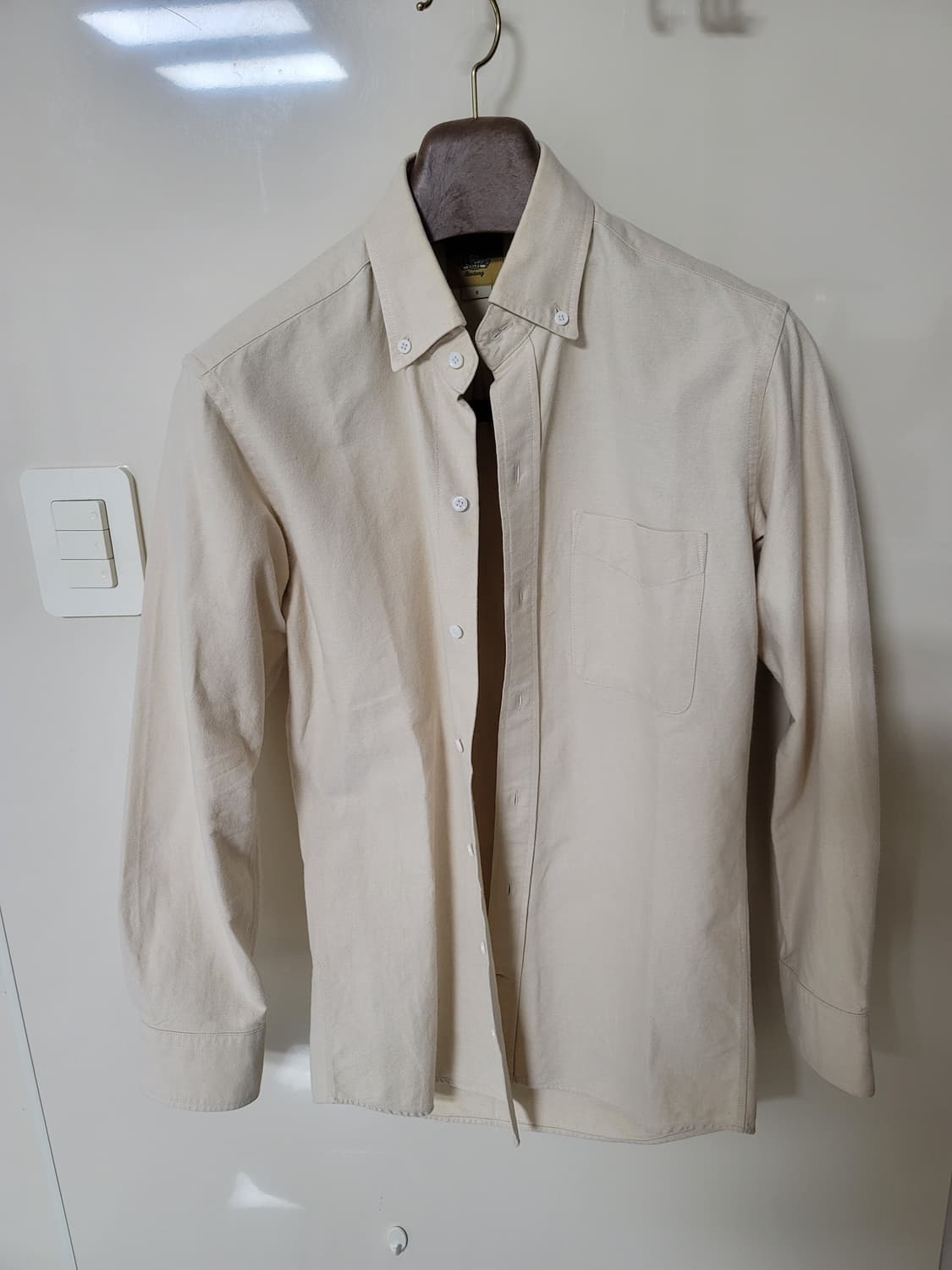 바스통 옥스퍼드 셔츠 베이지 S 95정사이즈 상태극상

 상품이미지1