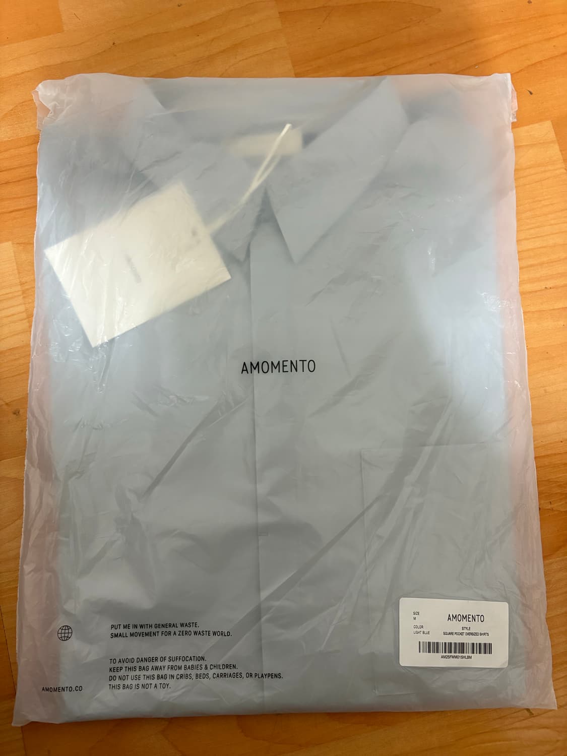 아모멘토 스퀘어 포켓 오버사이즈 셔츠 상품이미지4