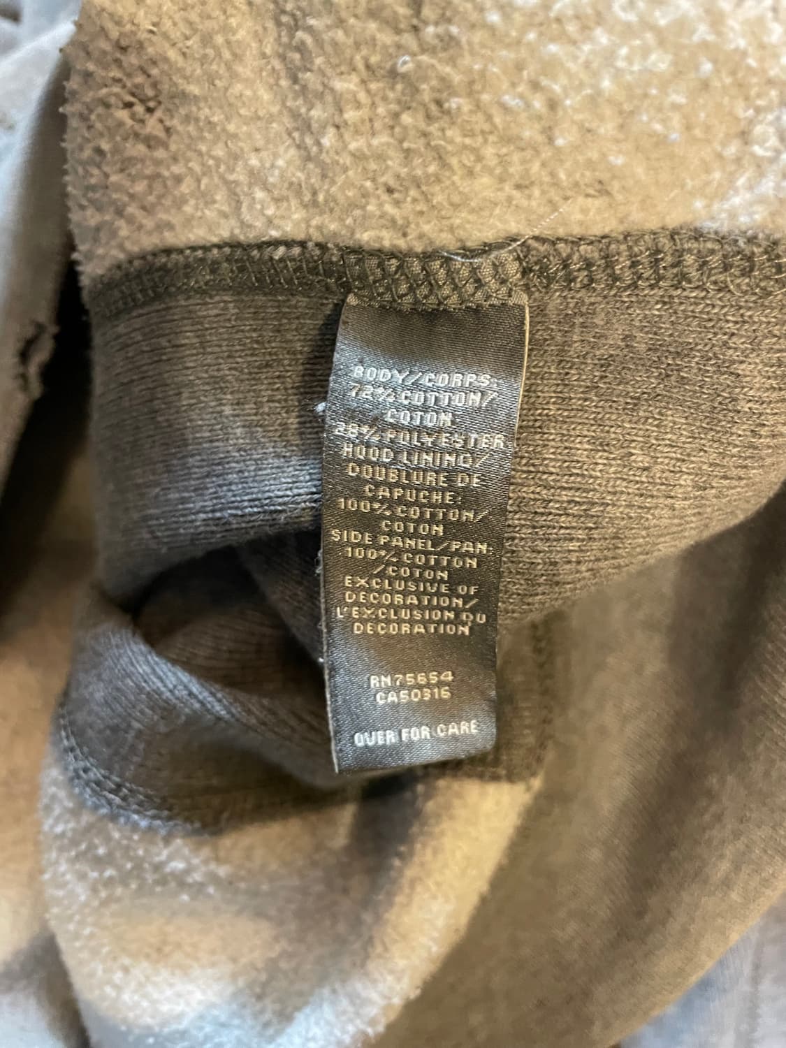 아베크롬비 & 피치 데미지 로고 후드 집업  상품이미지8