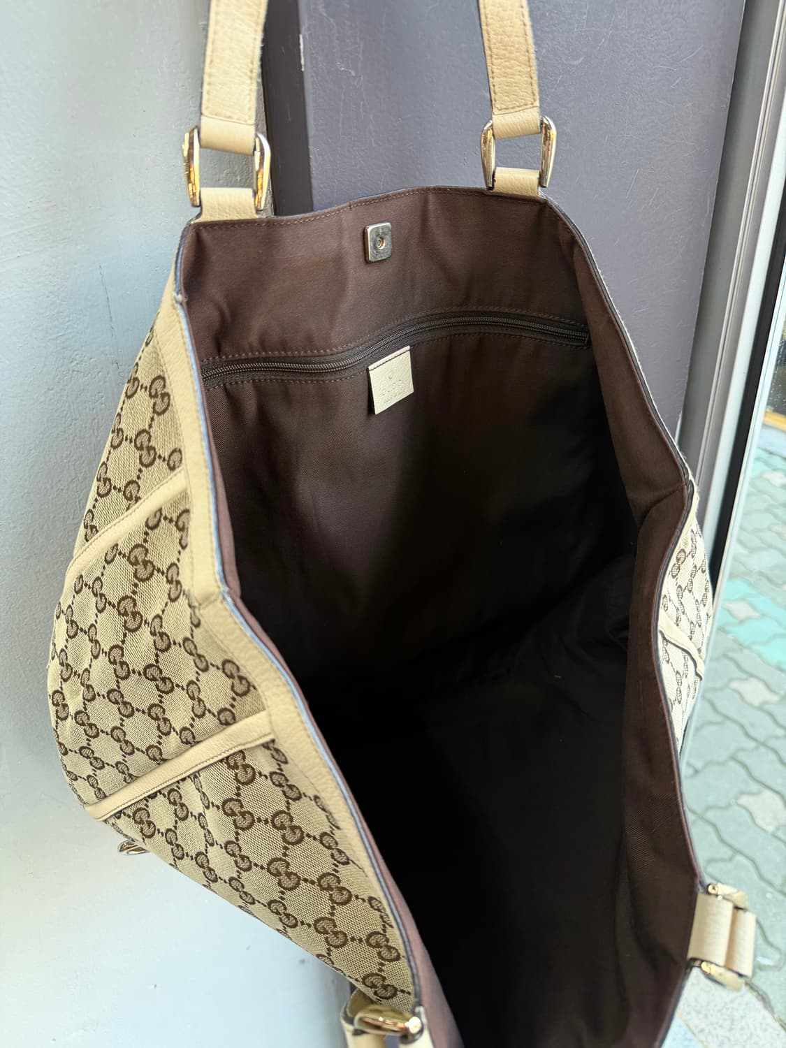 구찌 D링 GG 자카드 캔버스 토트백.쇼퍼백 상품이미지9