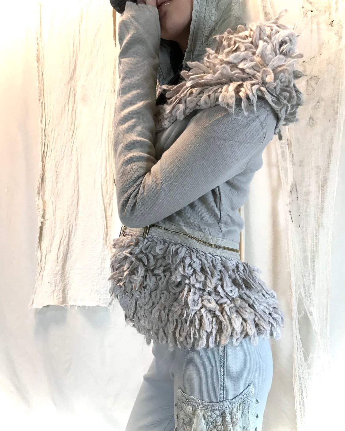 Y2k fur detail jacket 상품이미지2