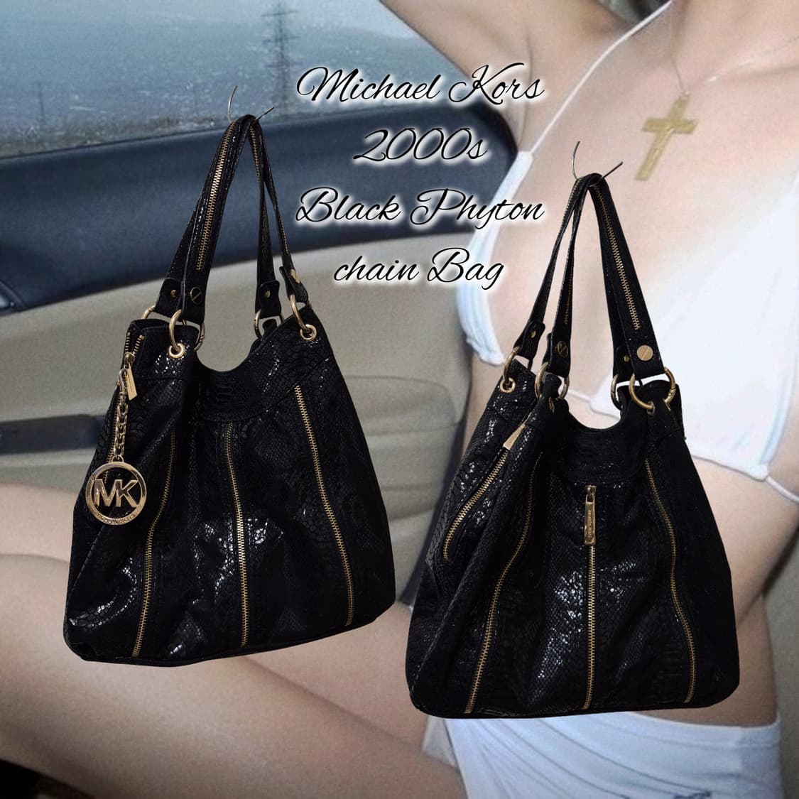 Michael Kors 2000s Black Phyton chain 상품이미지1