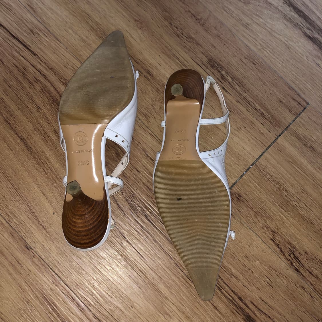 Chanel white heels 📬  상품이미지6