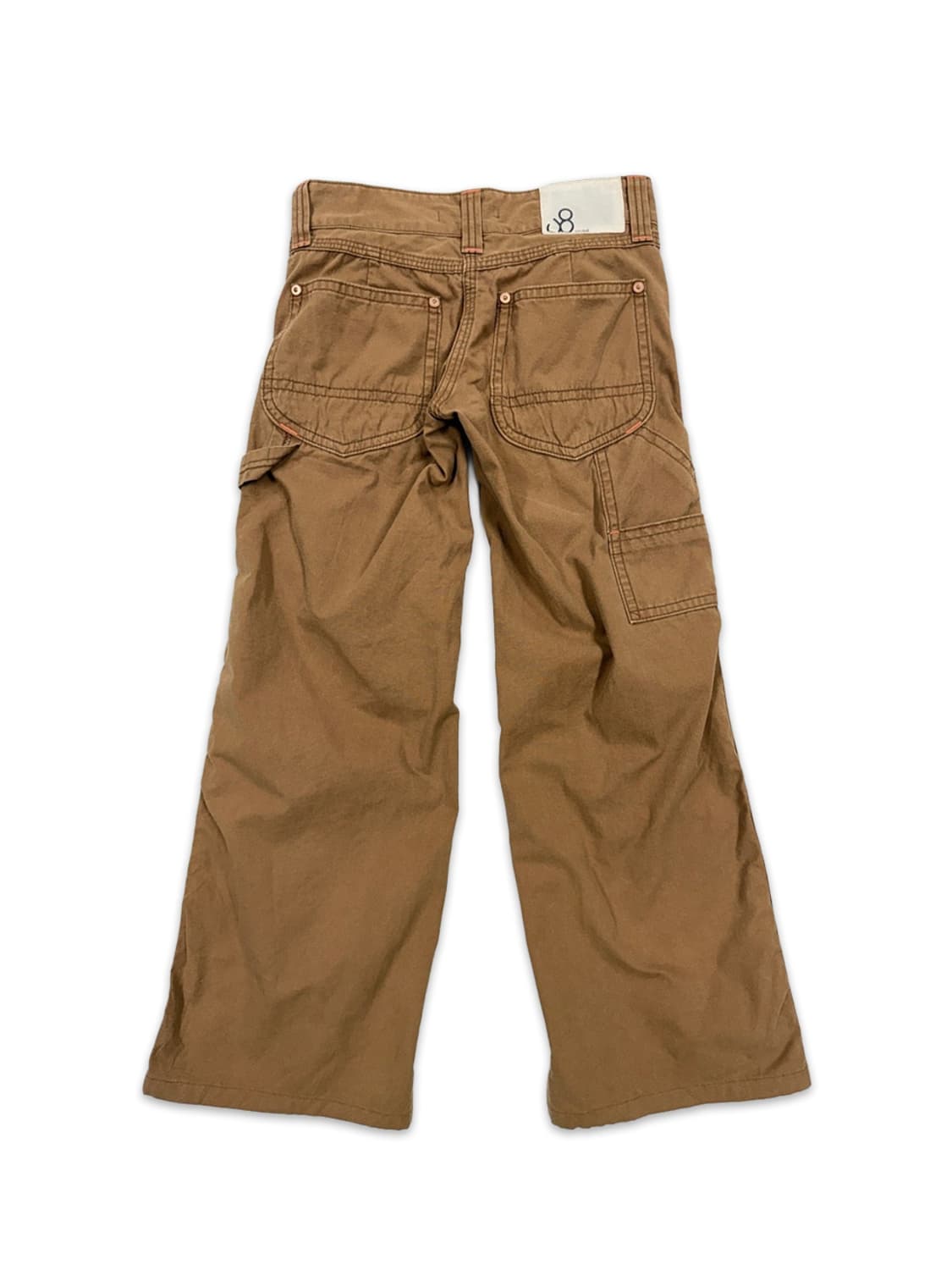 빈티지 Johnbull 라이트 브라운 로우라이즈 와이트 부츠컷 팬츠 상품이미지2