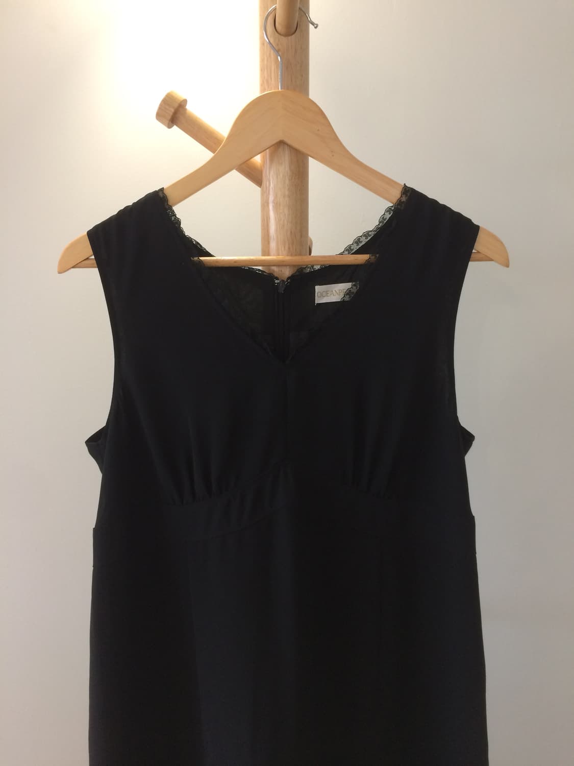 브이넥 블랙 원피스 상품이미지5