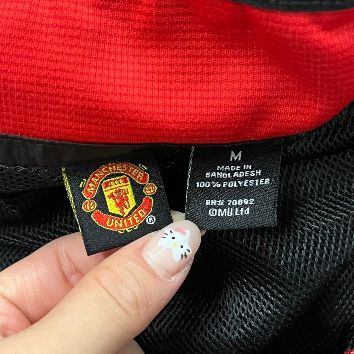 [정품/M] 맨체스터 유나이티드 MUFC 바람막이 블랙 b16 상품이미지5