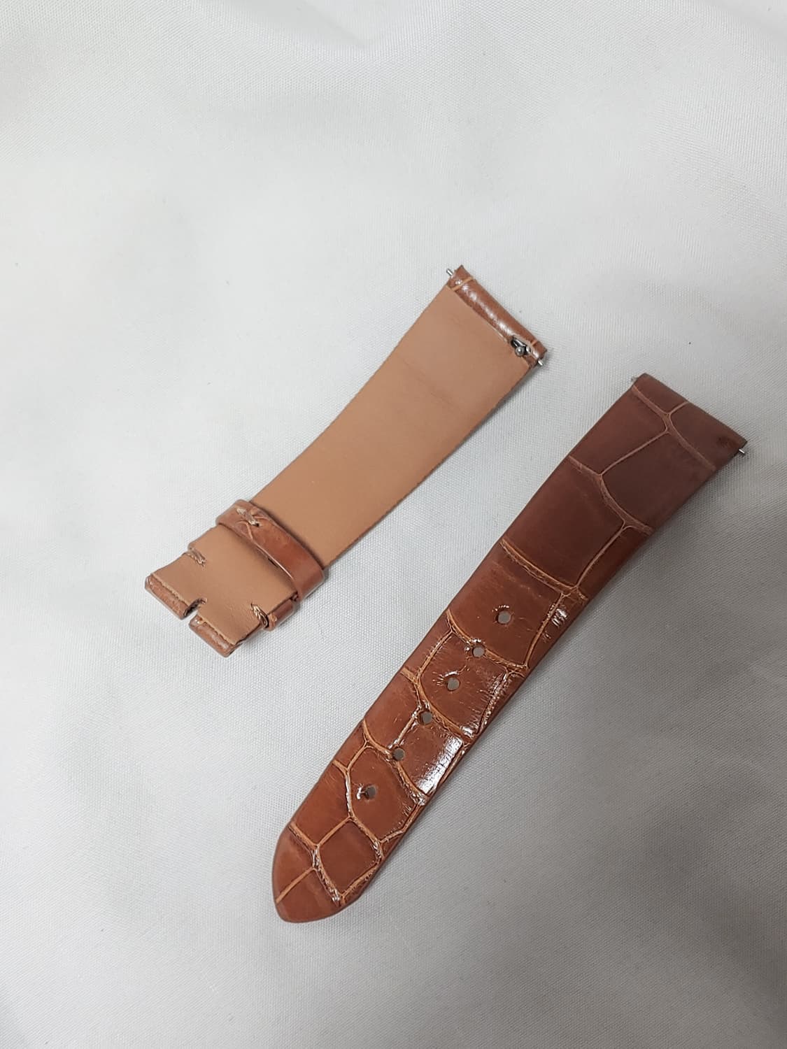 주문제작 엘리게이터 시계 스트랩 / 라이트브라운 상품이미지2
