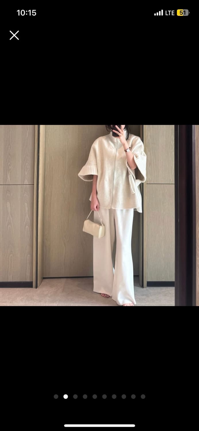 울 니트 하프코트 상품이미지2