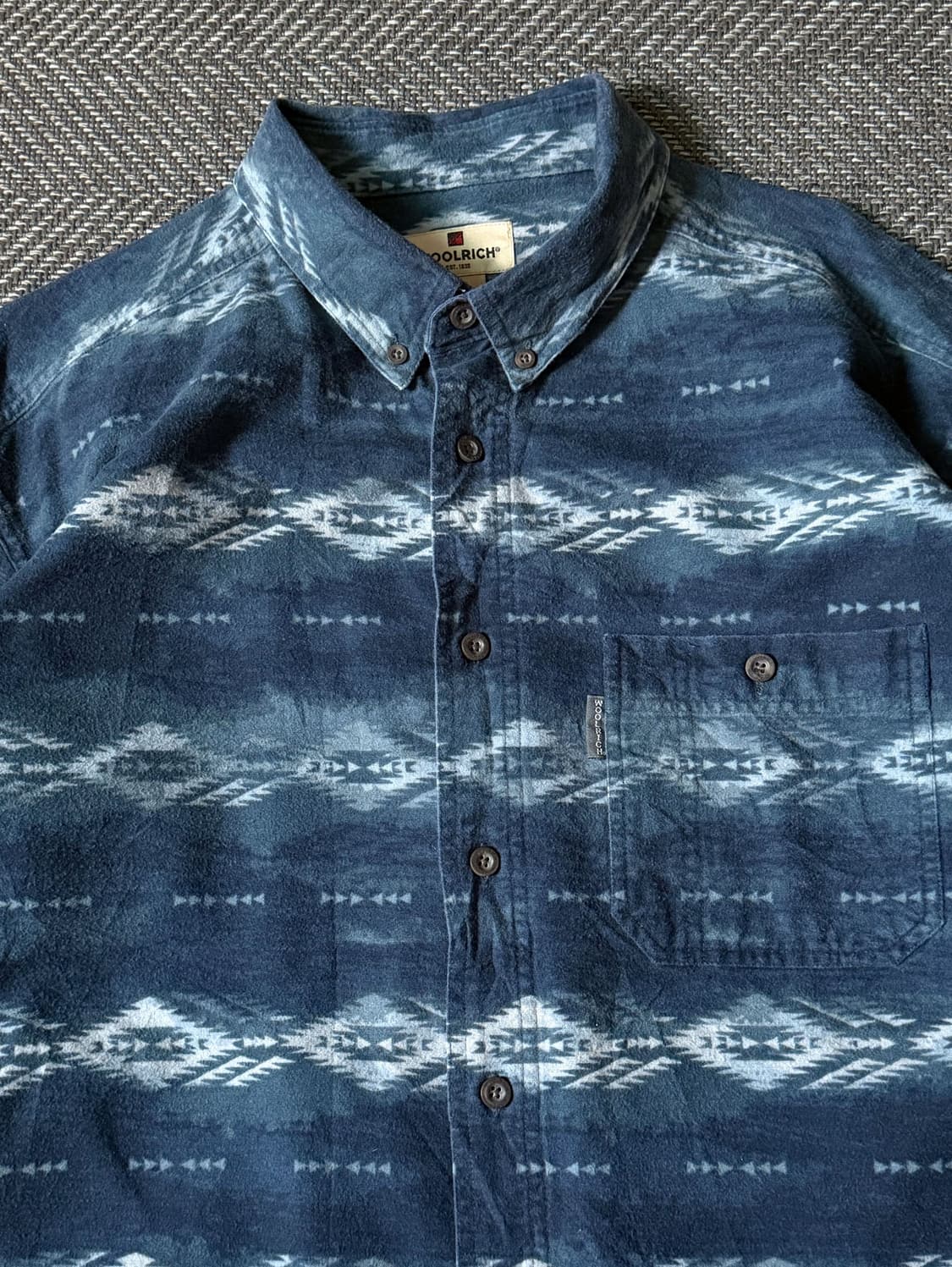 울리치 네이티브 패턴 버튼다운 빈티지 셔츠 (110) 상품이미지2