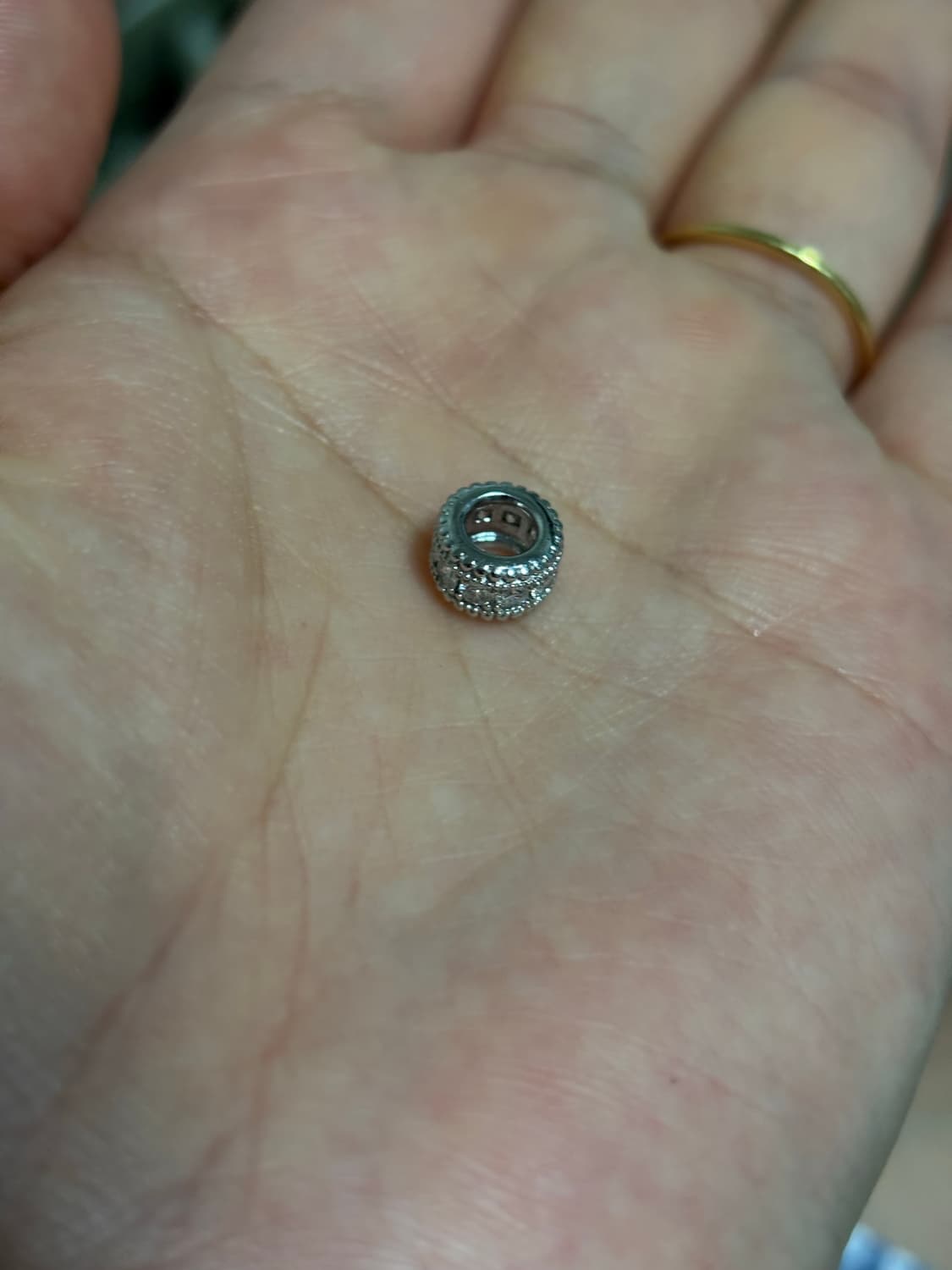 [새제품] 14k 원통 펜던트 랩다이아 화이트골드 상품이미지5