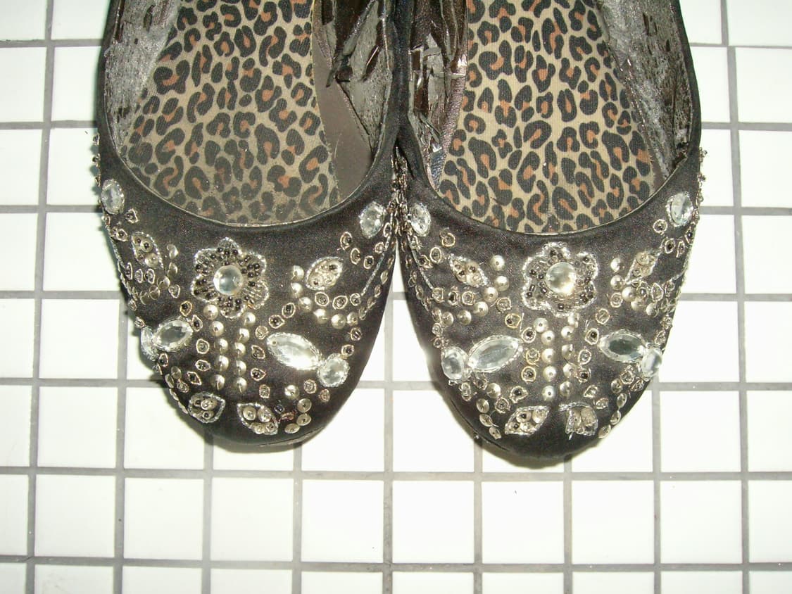 Beaded Jeweled Ballet Flats 상품이미지1