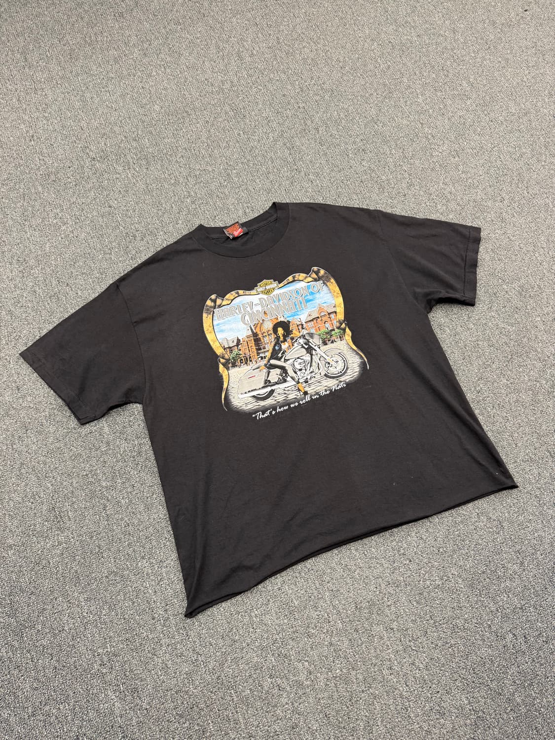 XL) 할리데이비슨 빈티지 신시내티 프린팅 반팔 티셔츠 상품이미지1