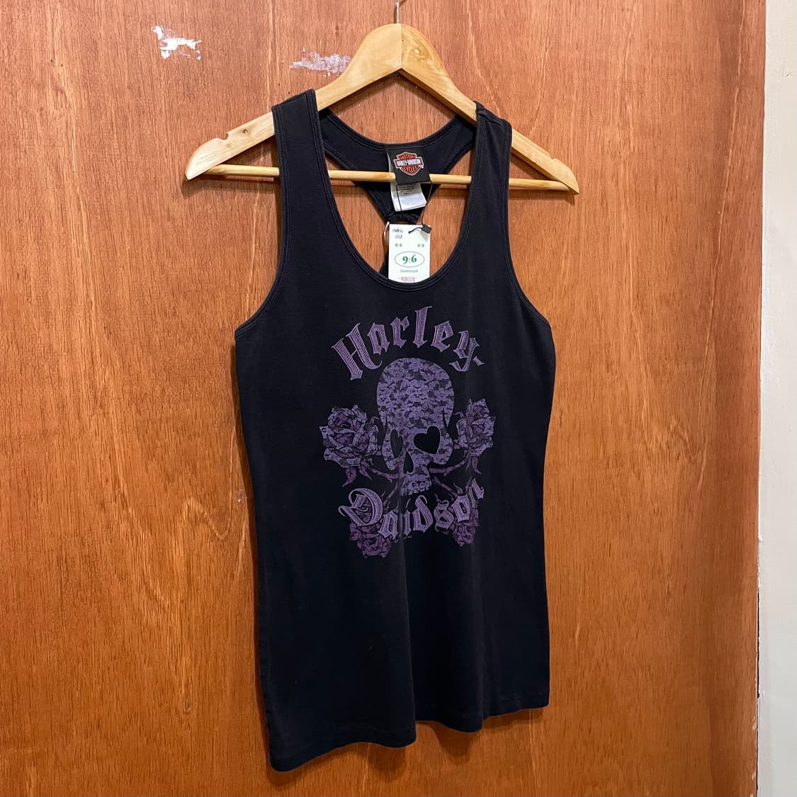 (L) USA Harley Davidson 할리 프린팅 슬리브리스 나시 상품이미지3
