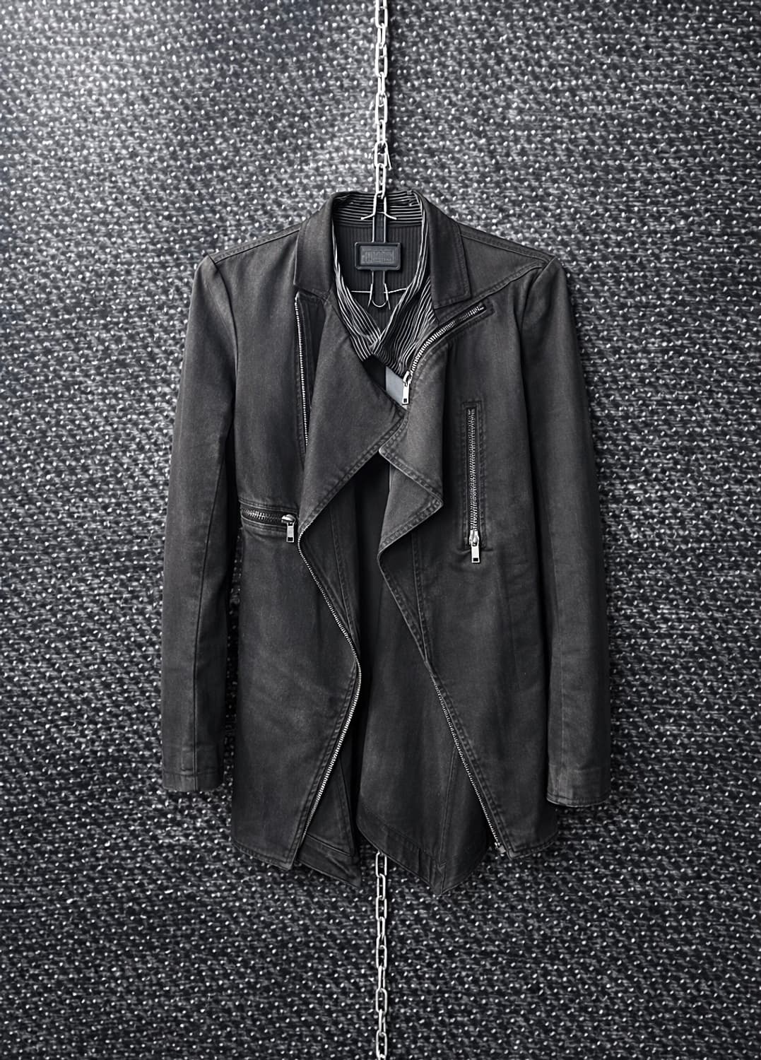 디젤 하이넥 레이어드 자켓 상품이미지1