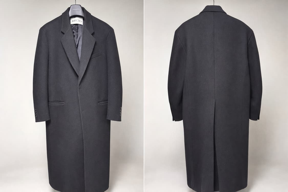 recto 24FW 렉토 타스마니아 코트M 블랙 상품이미지2