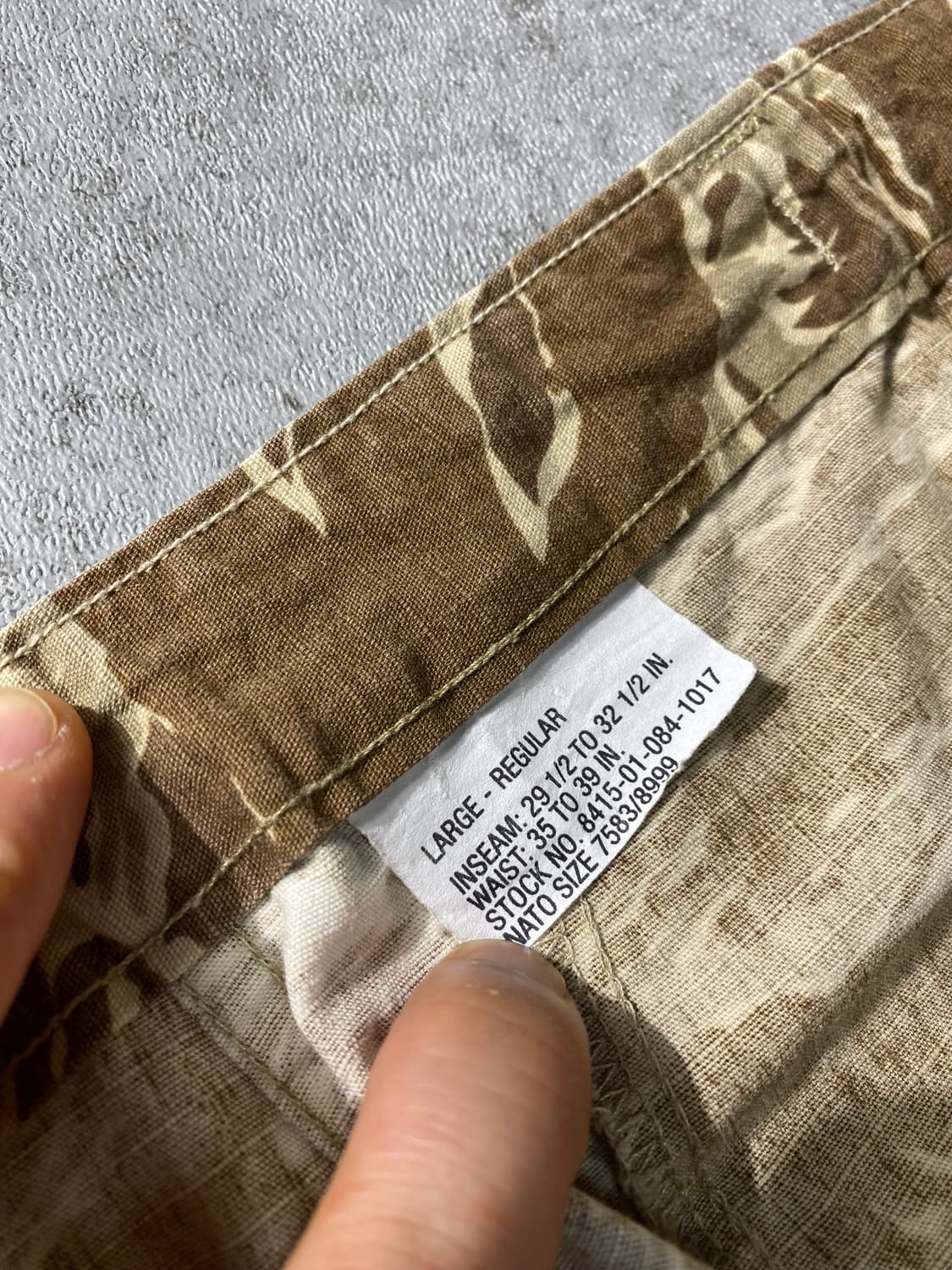 [L] U.S.ARMY 미군 타이거카모 BDU 카고팬츠 상품이미지8