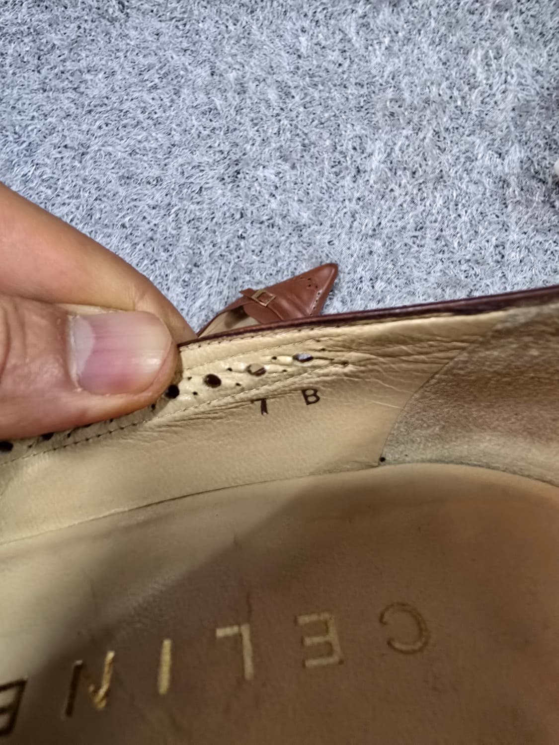 셀린느 빈티지 브라운 펌퍼스 힐 7B 상품이미지9