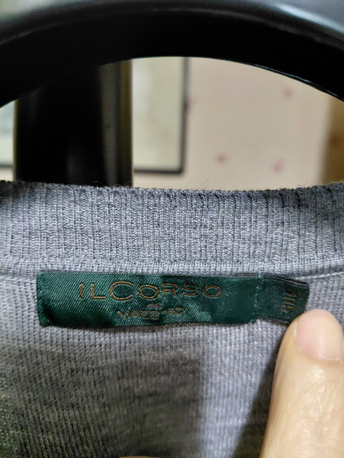 [일꼬르소]울 버튼 니트 베스트 100~슬림105사이즈 상품이미지3