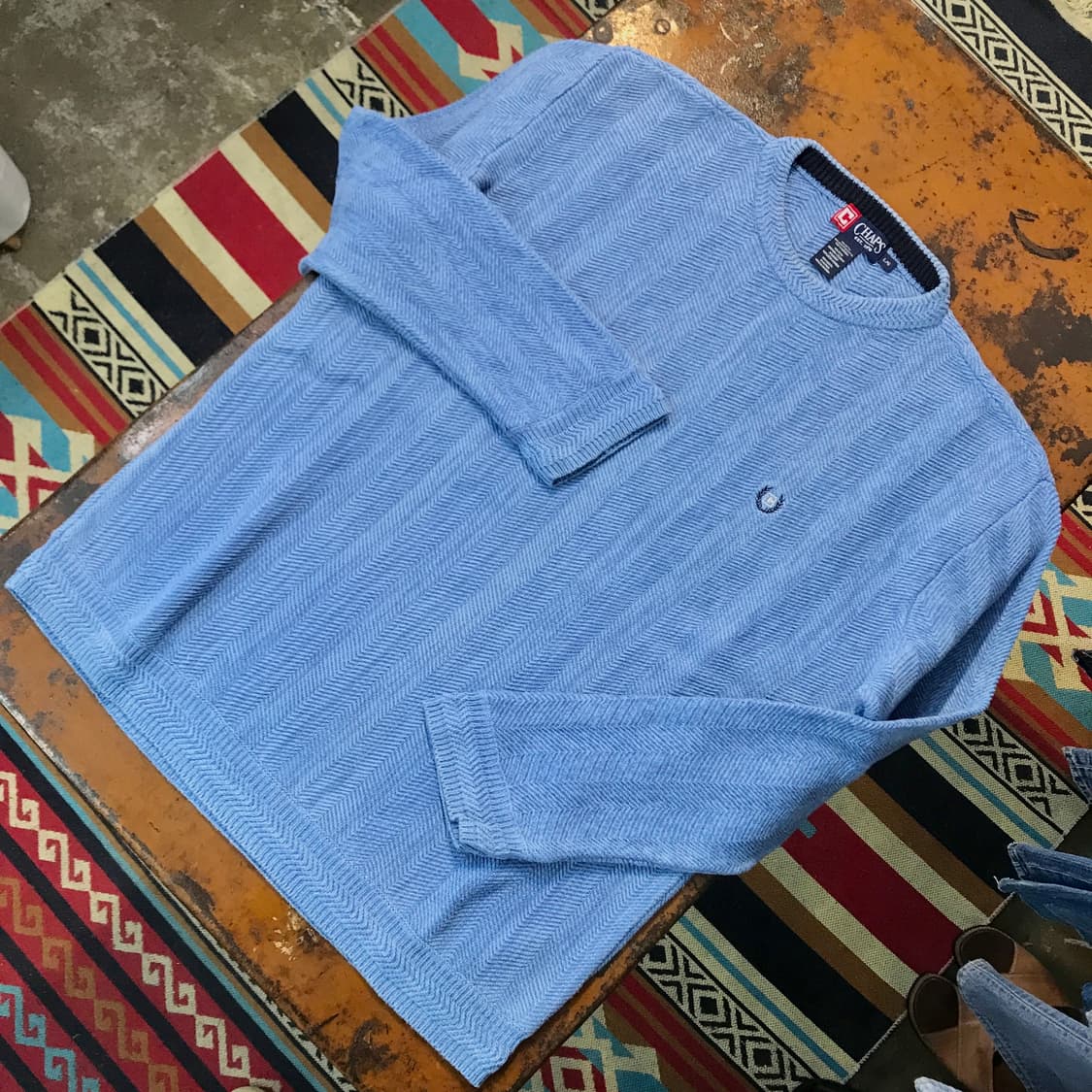 폴로랄프로렌 챕스 헤링번 패턴 코튼 니트 남성 115 빅사이즈 상품이미지2