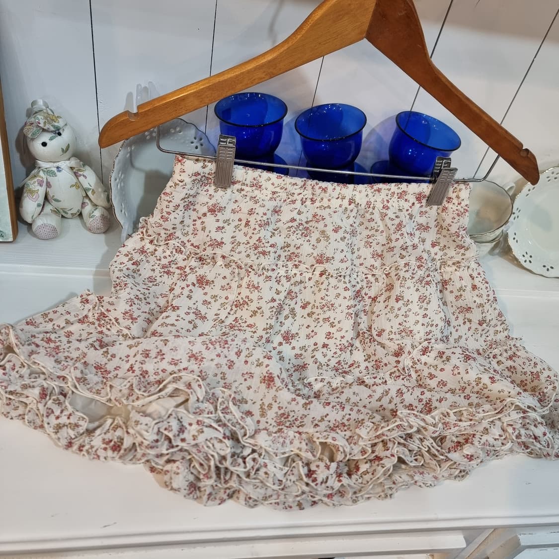 플라워 캉캉 미니 스커트 상품이미지3