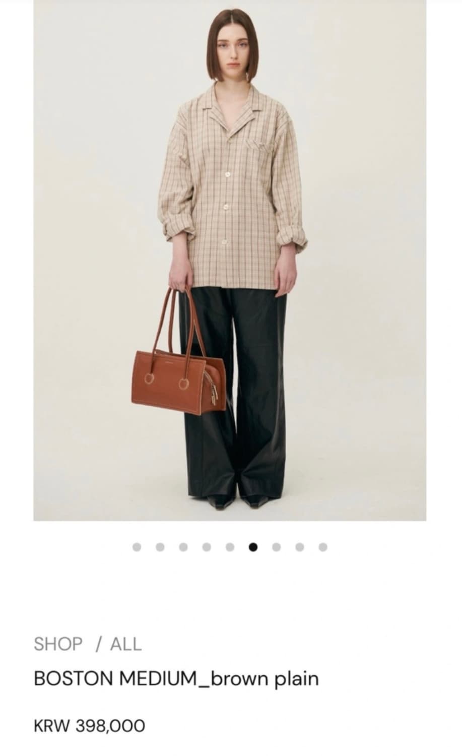 마지셔우드 보스턴백 tan brown 단종 컬러 상품이미지3