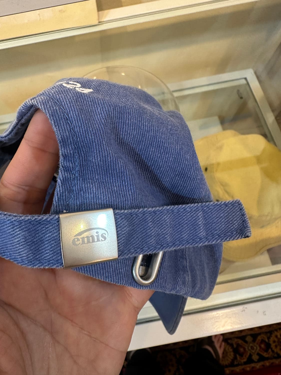 이미스 빈티지 피그먼트 볼캡 블루 상품이미지5