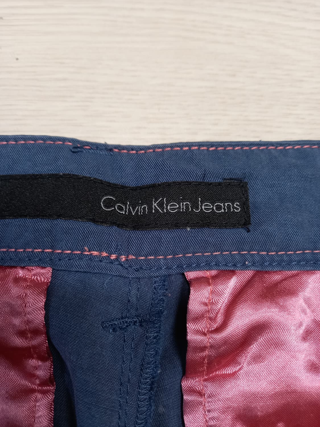 27-28 Calvin Klein 여름용 면바지 챠콜네이비 27-635 상품이미지7