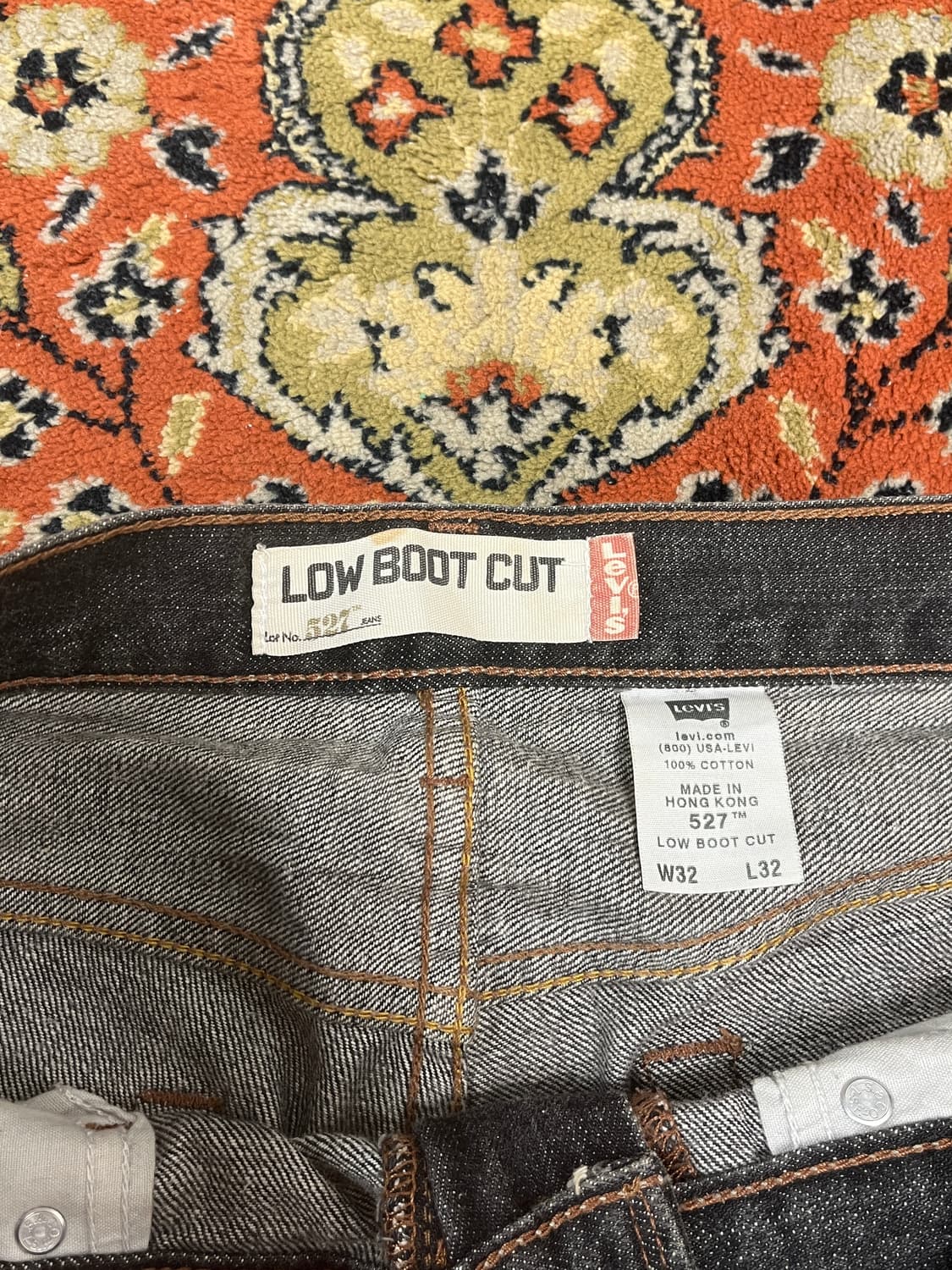 [32] 리바이스 527 흑청 부츠컷 플레어진 데님팬츠 상품이미지2