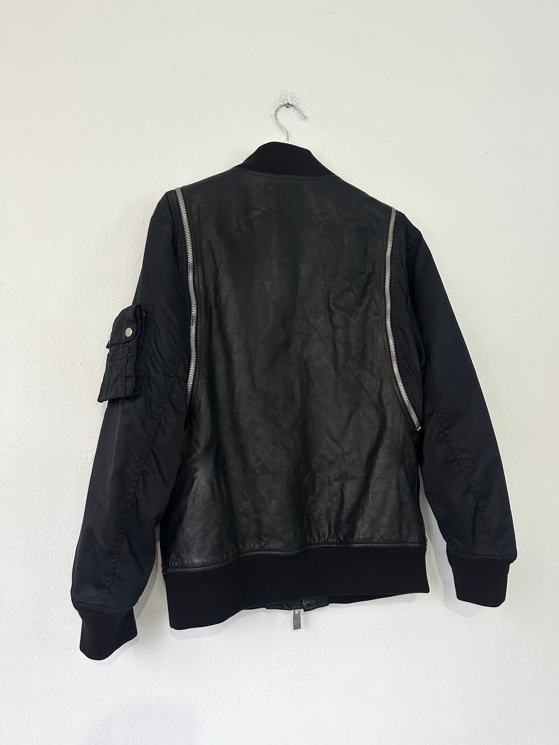 VTG 램스킨 레더 도킹 투웨이 봄버 상품이미지8