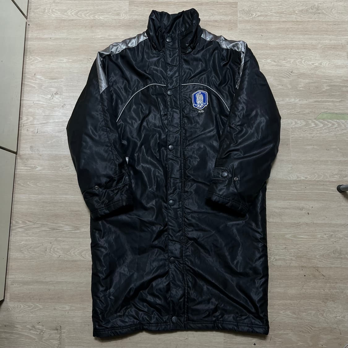 KFA 대한민국 축구 협회 롱패딩 돕바 점퍼 [유광 블랙] M/95 상품이미지1