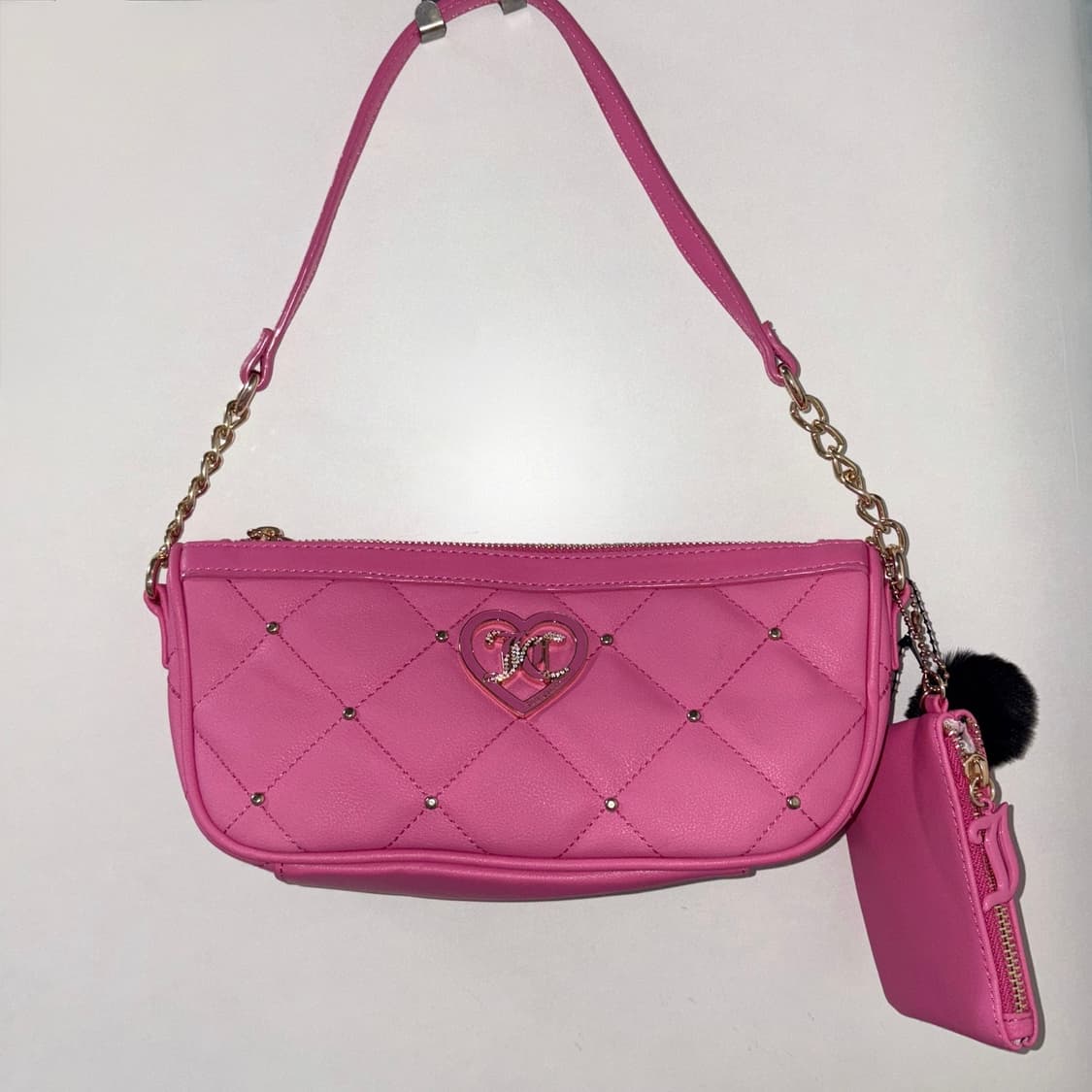 쥬시 꾸뛰르 핫핑크 갸루 미니 숄더백 상품이미지1