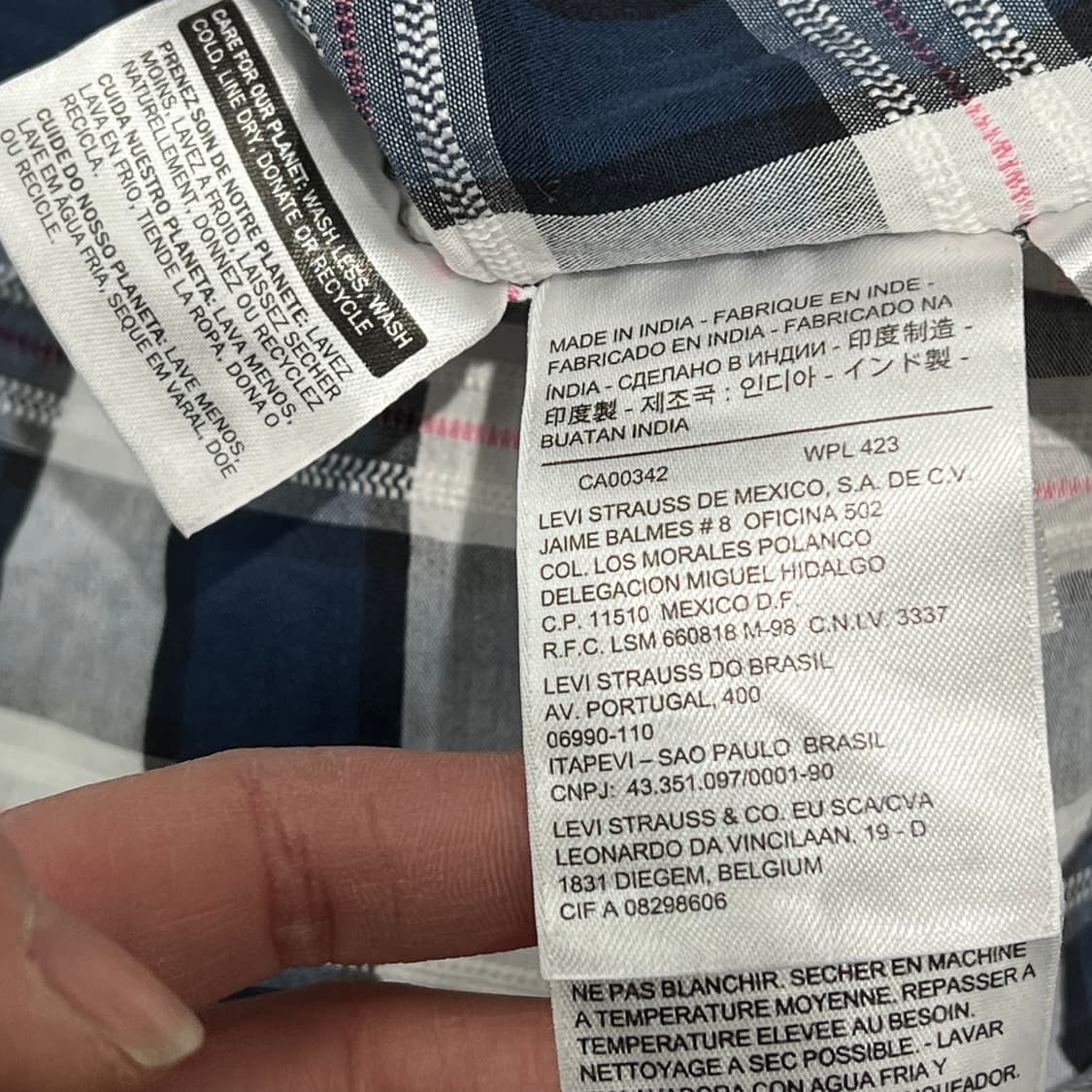 리바이스 체크셔츠 s09560 상품이미지7