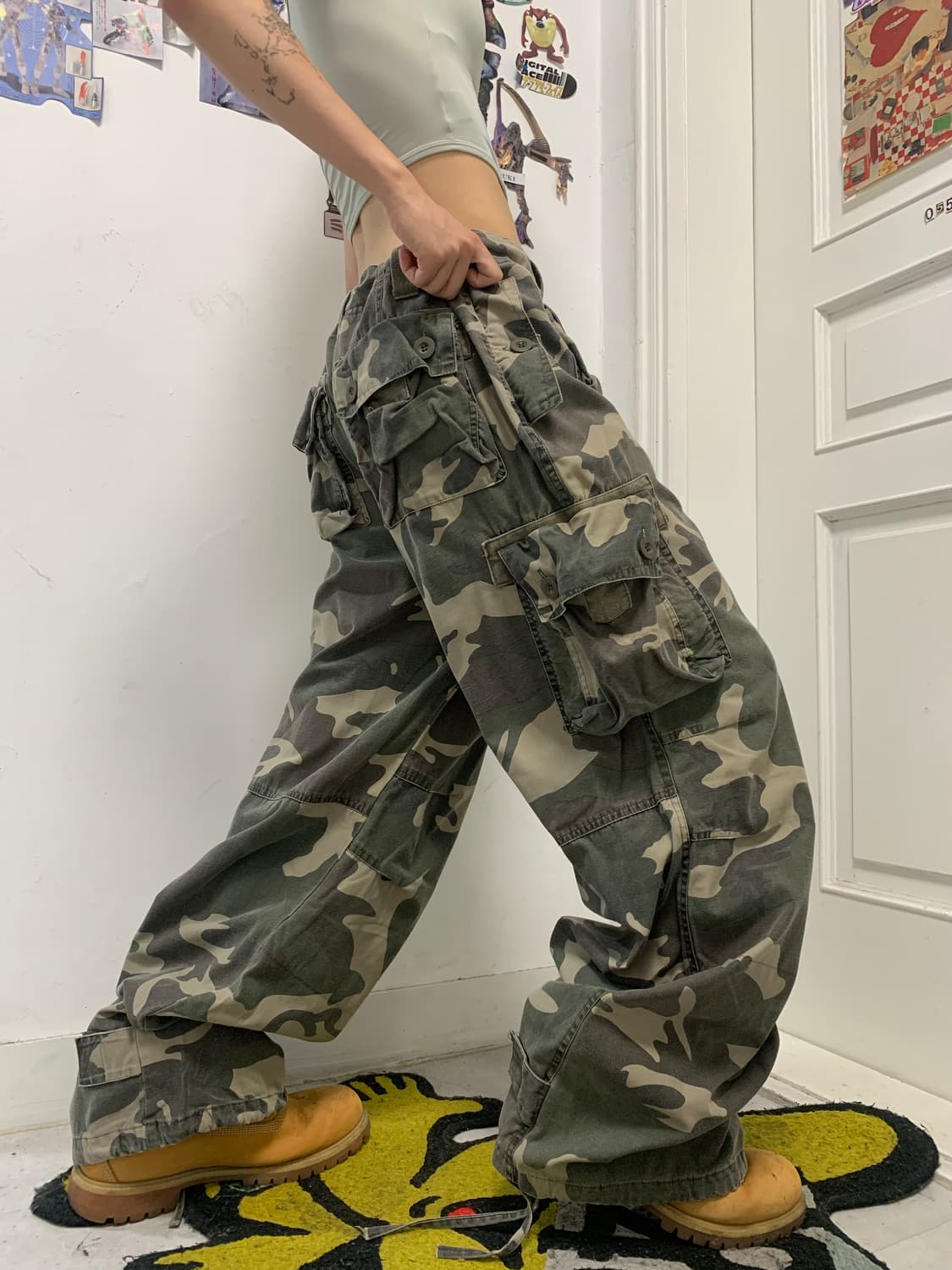 VTG 그런지 카모 카고팬츠 상품이미지5