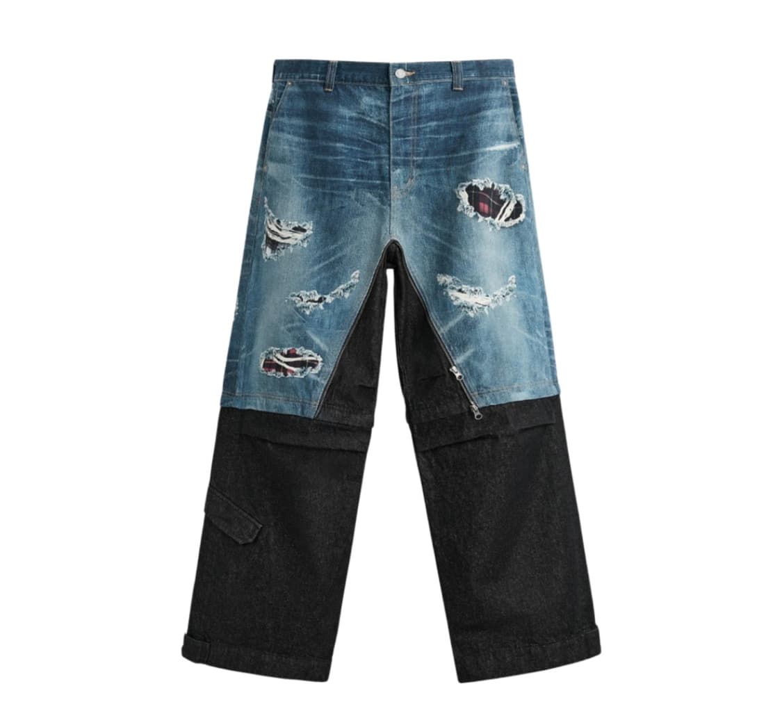 36 자라 앤더슨벨 디테쳐블 레이어드 진 블루 새제품 판매 상품이미지1