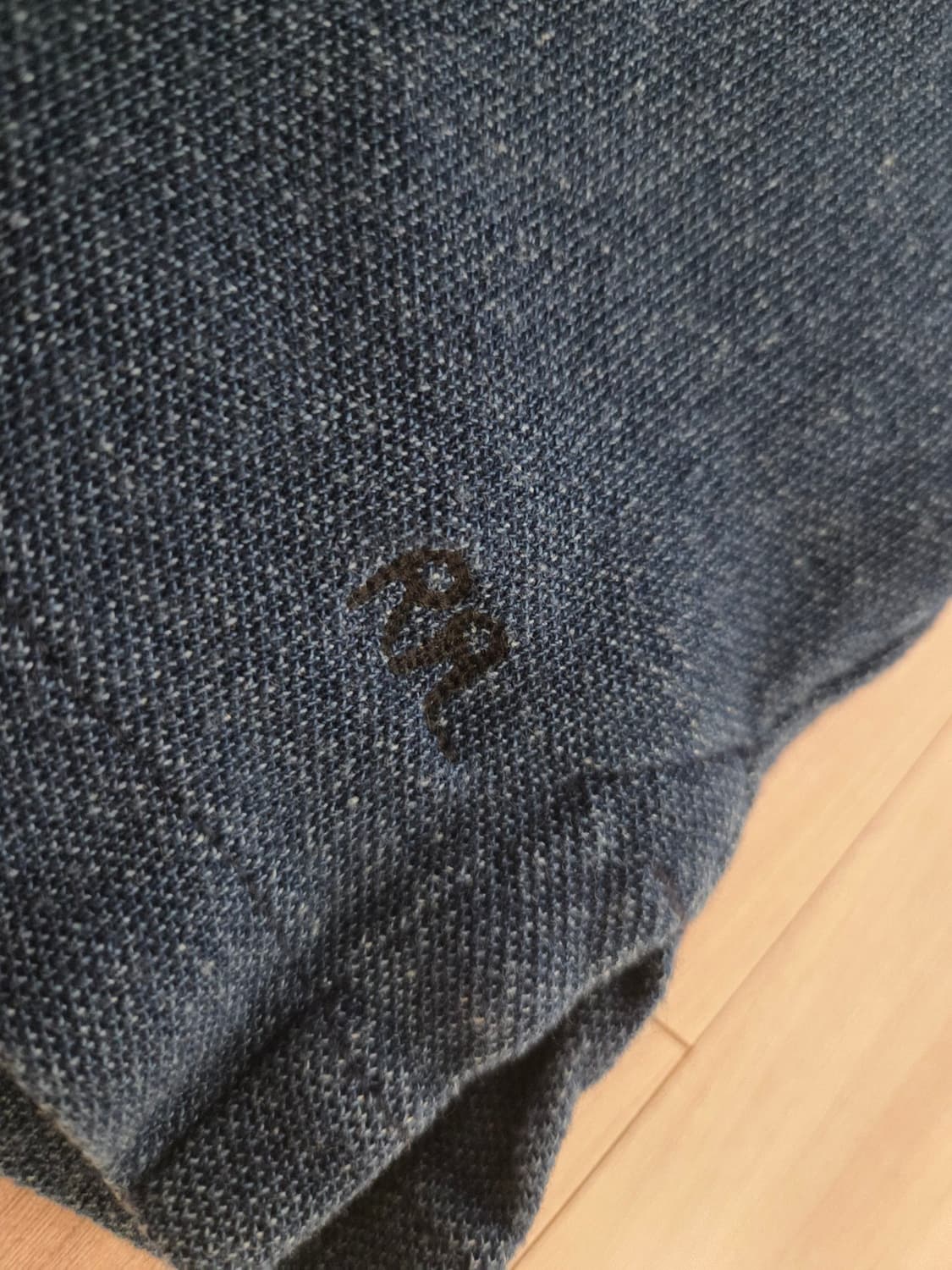 RRL 더블알엘 인디고 반팔 카라 티셔츠 M 상품이미지4