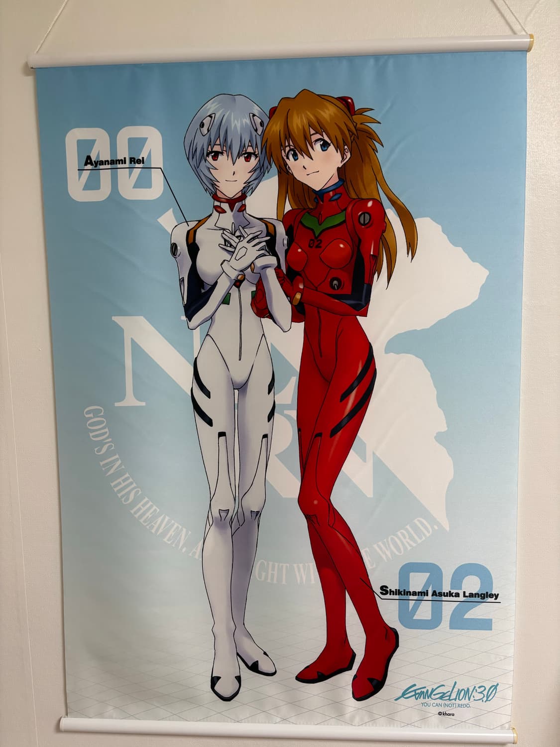 에반게리온 레이 아스카 태피스트리 미소녀 방꾸 상품이미지1