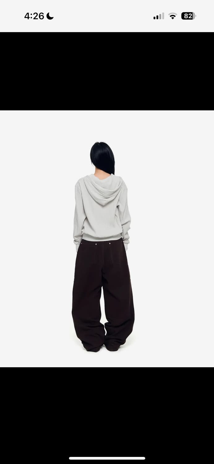 아캄 AAKAM Knitted Zip-up Hoodie (Ivory) 상품이미지5