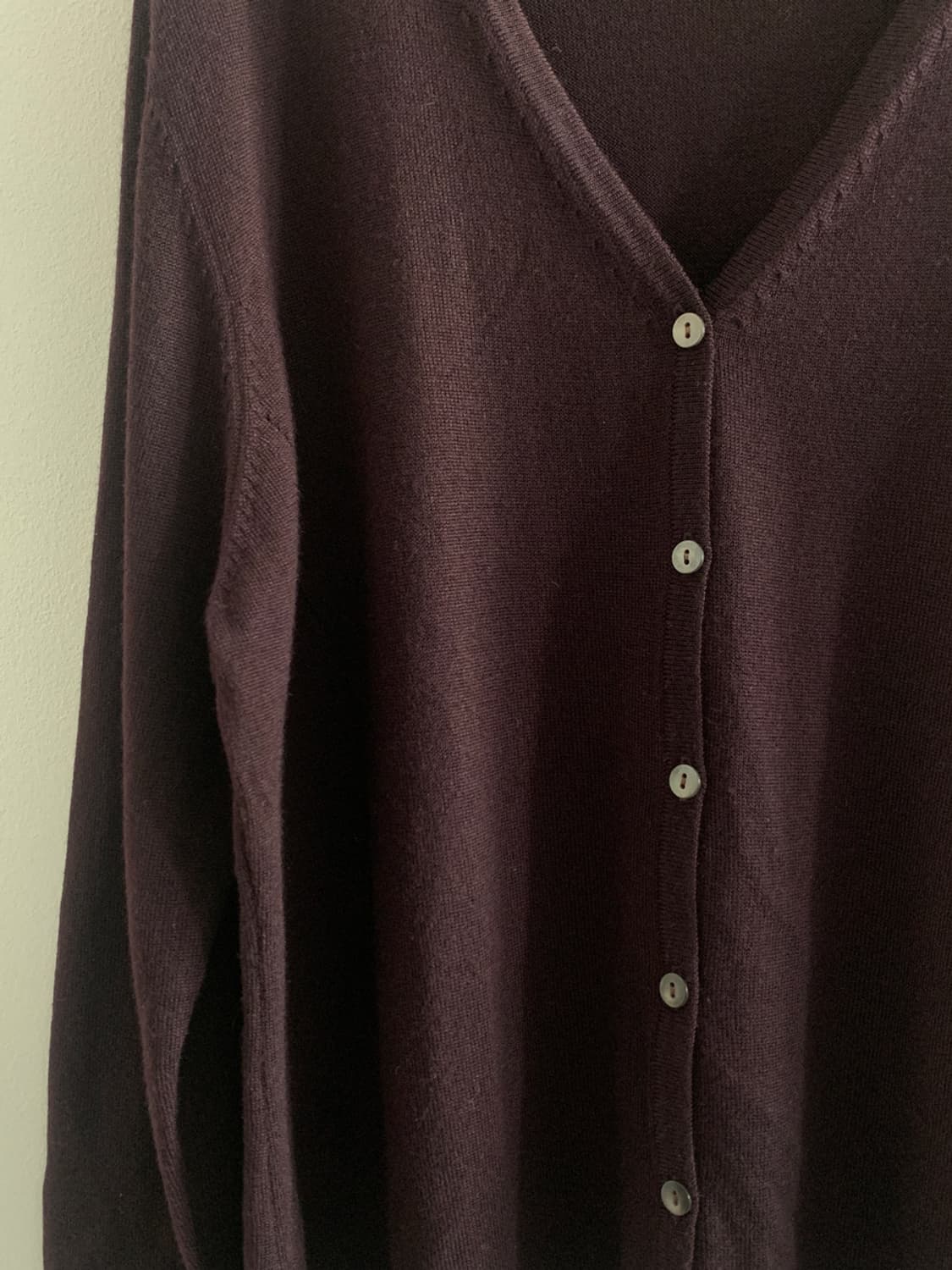 (Vintage)Button Loose Cardigan(Violet) 상품이미지3