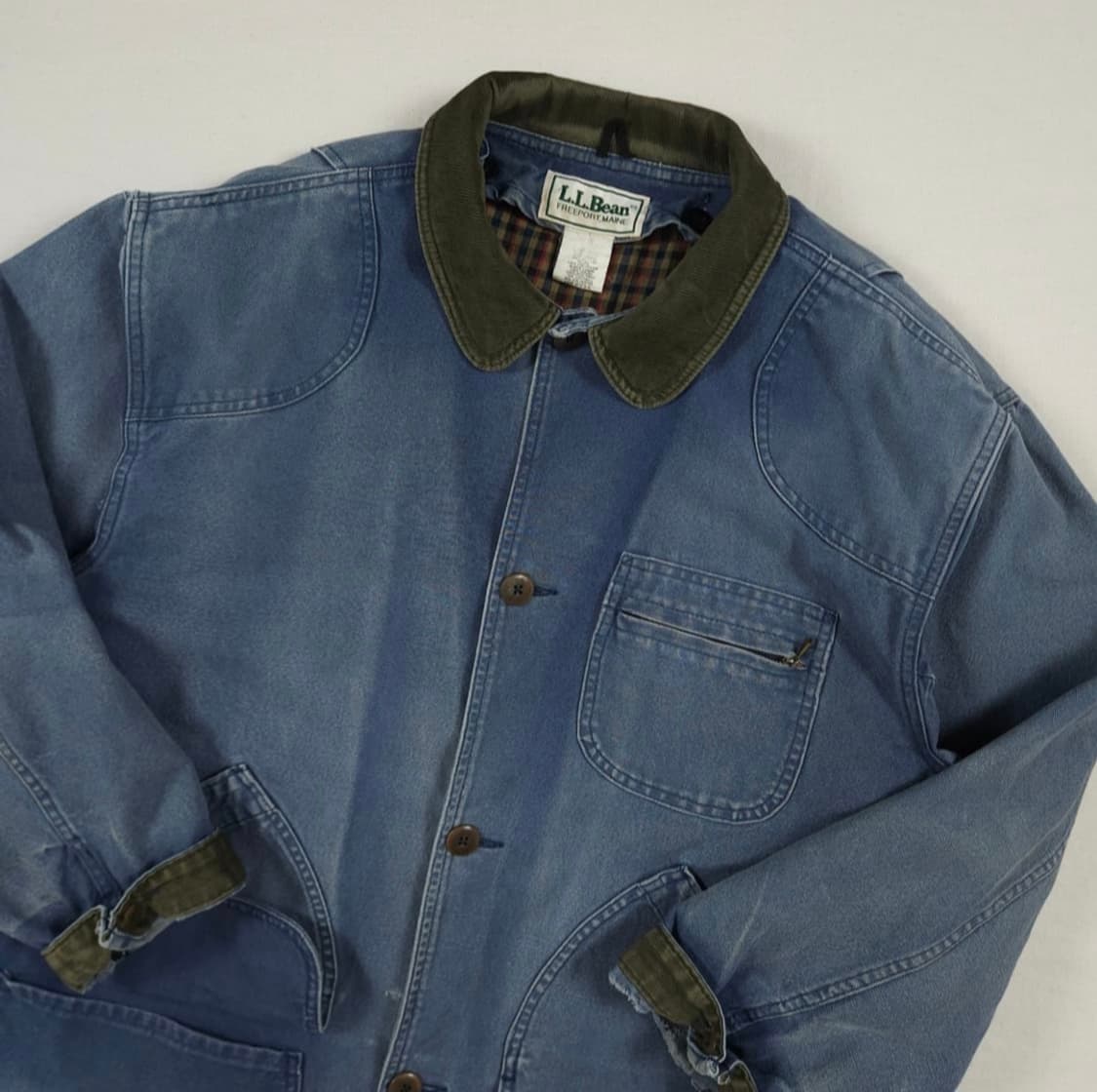 엘엘빈 초어자켓 헌팅자켓 빈티지 블루 XL 상품이미지2