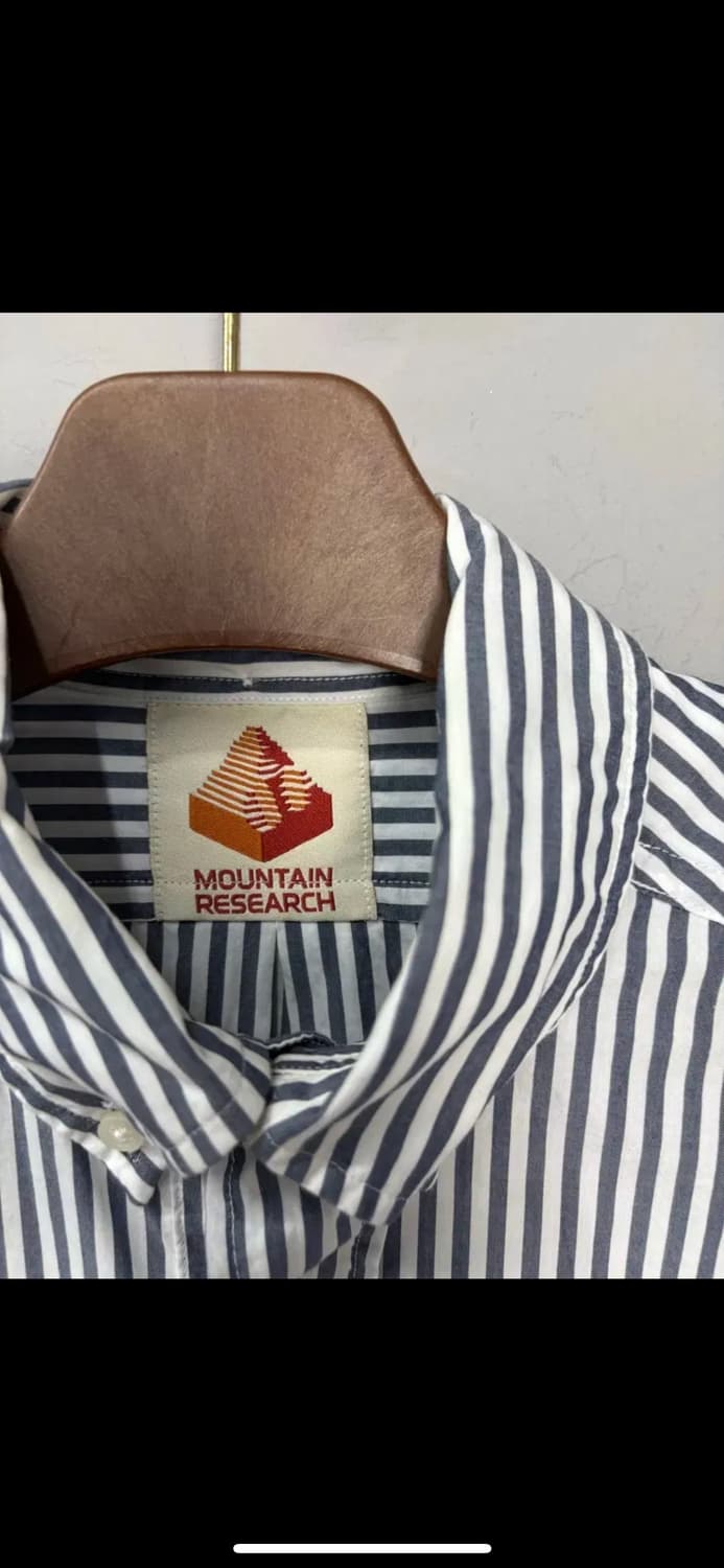 마운틴리서치 배색 스트라이프 아노락 셔츠 H1640 상품이미지4