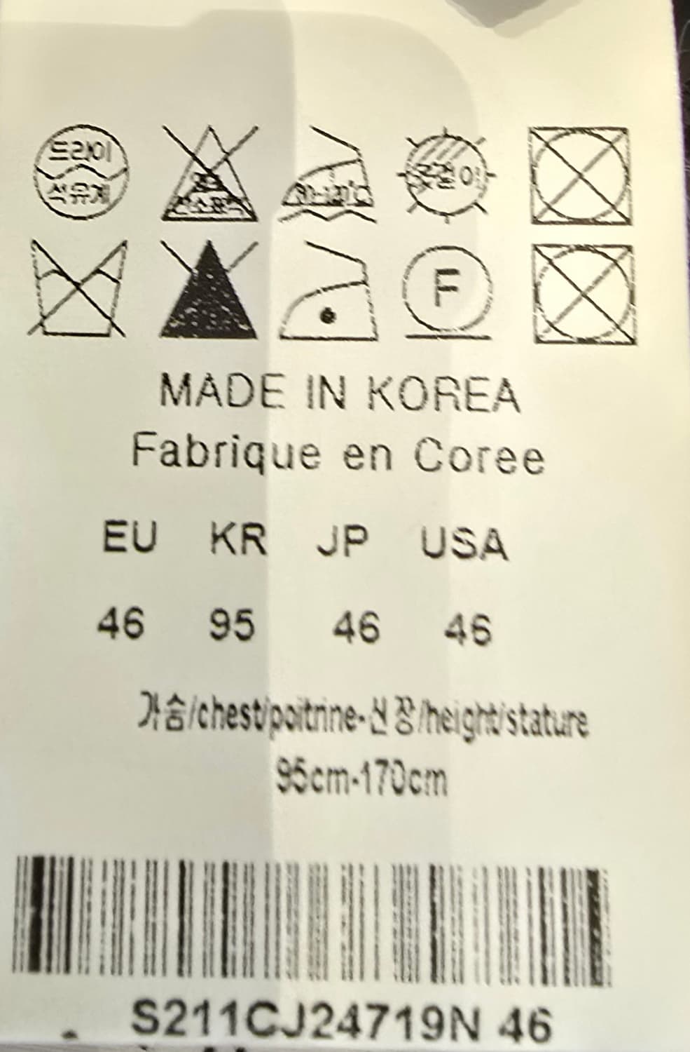 솔리드 옴므 네이비 자켓 46사이즈입니다
 상품이미지6
