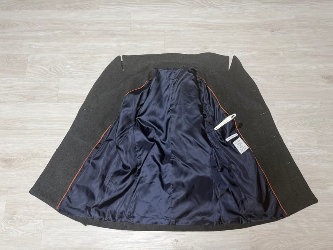 [S] 칼리코 리본 마스터 아티잔 클래식 울 체스터 코트 자켓 상품이미지4