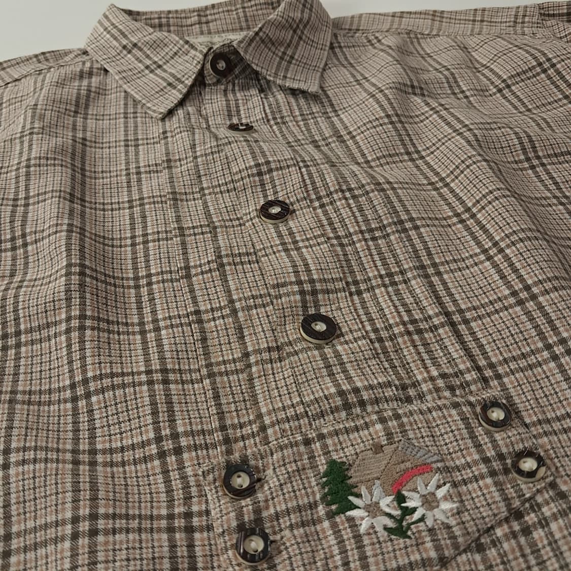 CK278 L 내추럴라이프 90s 트라흐텐 바바리안 반팔 알펜 셔츠 남 상품이미지4