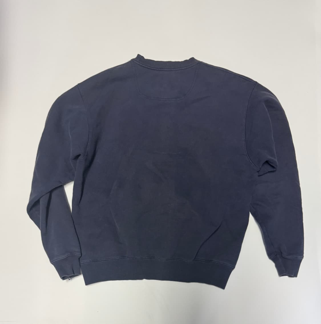 챔피온 미니멀 로고 트레이닝 기모 맨투맨 M 네이비 상품이미지2