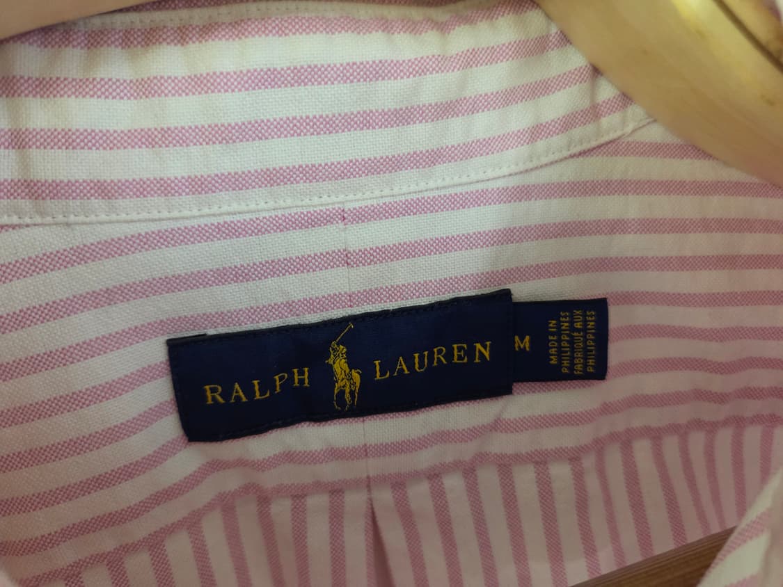 랄프로렌 핑크 스트라이프 셔츠 M 상품이미지3